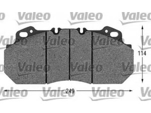 VALEO 541644 stabdžių trinkelių rinkinys, diskinis stabdys 
 Techninės priežiūros dalys -> Papildomas remontas
3093919, 85506111, 5001831161, 3093919