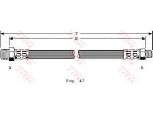 TRW PHC235 stabdžių žarnelė 
 Stabdžių sistema -> Stabdžių žarnelės
0093807934, 8794664, 8796934, 93807934