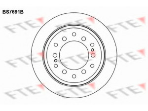 FTE BS7691B stabdžių diskas 
 Dviratė transporto priemonės -> Stabdžių sistema -> Stabdžių diskai / priedai
42431-60200, 42431-60201, 42431-60270