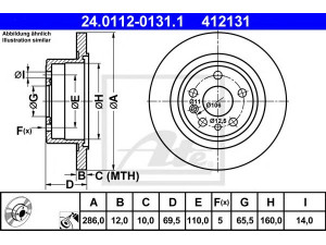 ATE 24.0112-0131.1 stabdžių diskas 
 Dviratė transporto priemonės -> Stabdžių sistema -> Stabdžių diskai / priedai
5 69 208, 90444513