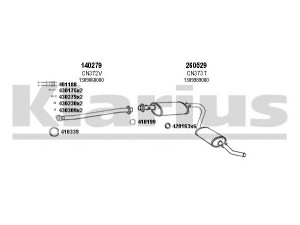 KLARIUS 330382E išmetimo sistema 
 Išmetimo sistema -> Išmetimo sistema, visa