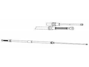 KAWE BW02129 trosas, stovėjimo stabdys 
 Stabdžių sistema -> Valdymo svirtys/trosai
35511161474