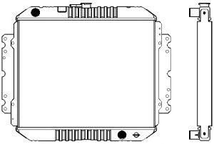 SAKURA  Automotive 1201-0206 radiatorius, variklio aušinimas
