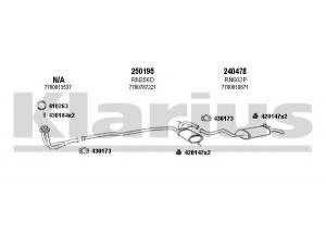 KLARIUS 720617E išmetimo sistema 
 Išmetimo sistema -> Išmetimo sistema, visa