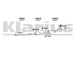 KLARIUS 361078U išmetimo sistema 
 Išmetimo sistema -> Išmetimo sistema, visa