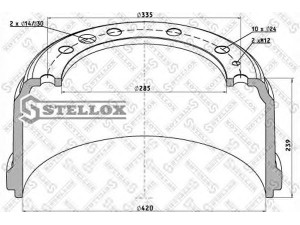 STELLOX 85-00189-SX stabdžių būgnas
0363342