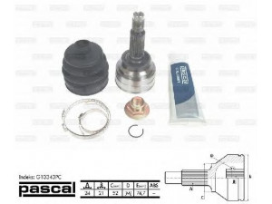 PASCAL G10343PC jungčių komplektas, kardaninis velenas 
 Ratų pavara -> Sujungimai/komplektas
0K30A22510, 0K30A22610