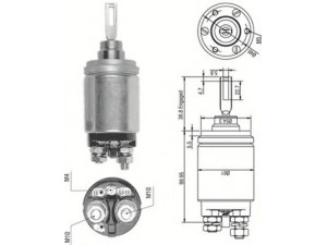 MAGNETI MARELLI 940113050260 solenoidinis jungiklis, starteris