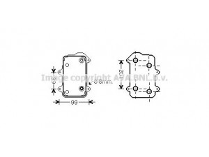 AVA QUALITY COOLING PR3063 alyvos aušintuvas, variklio alyva 
 Aušinimo sistema -> Radiatorius/alyvos aušintuvas -> Alyvos aušintuvas
99610702557