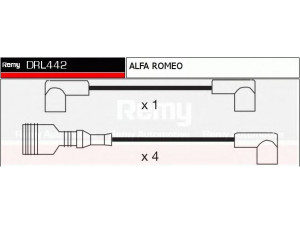 DELCO REMY DRL442 uždegimo laido komplektas 
 Kibirkšties / kaitinamasis uždegimas -> Uždegimo laidai/jungtys
60504232, 60504325, 60504823