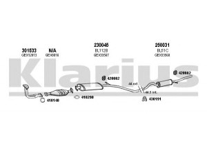 KLARIUS 120223E išmetimo sistema 
 Išmetimo sistema -> Išmetimo sistema, visa