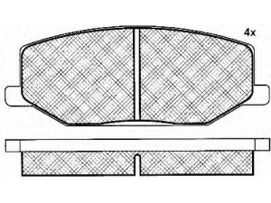 BSF 10942 stabdžių trinkelių rinkinys, diskinis stabdys 
 Techninės priežiūros dalys -> Papildomas remontas
5511070A00, 5511080000, 5511080001