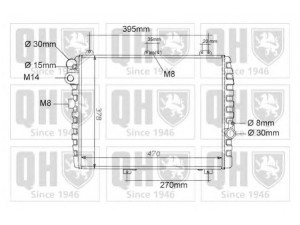 QUINTON HAZELL QER1000 radiatorius, variklio aušinimas 
 Aušinimo sistema -> Radiatorius/alyvos aušintuvas -> Radiatorius/dalys
893 121 251F