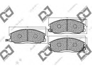 DJ PARTS BP1126 stabdžių trinkelių rinkinys, diskinis stabdys 
 Techninės priežiūros dalys -> Papildomas remontas
48130-08260, 48130-091A0, 4813008260