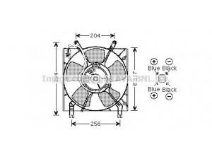 AVA QUALITY COOLING MT7515 ventiliatorius, radiatoriaus 
 Aušinimo sistema -> Radiatoriaus ventiliatorius