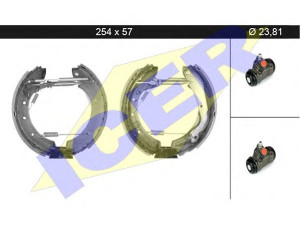 ICER 79KT0019 C stabdžių trinkelių komplektas 
 Techninės priežiūros dalys -> Papildomas remontas
44060-9C025, 440600F026, 440607C326