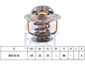 FACET 7.8248S termostatas, aušinimo skystis 
 Aušinimo sistema -> Termostatas/tarpiklis -> Thermostat
25500-22000, 25500-22050, 25500-22200