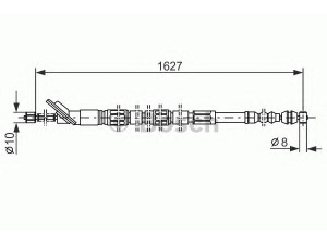 BOSCH 1 987 477 415 trosas, stovėjimo stabdys 
 Stabdžių sistema -> Valdymo svirtys/trosai
46430 29045