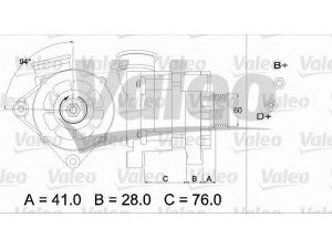 VALEO 436331 kintamosios srovės generatorius 
 Elektros įranga -> Kint. sr. generatorius/dalys -> Kintamosios srovės generatorius
12 31 1 735 686, 12 31 1 735 694