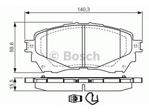 BOSCH 0 986 TB3 230 stabdžių trinkelių rinkinys, diskinis stabdys
GHY13328Z, GHY93328Z, GHY93328ZA