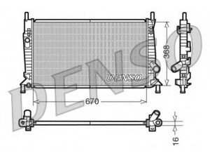 DENSO DRM10075 radiatorius, variklio aušinimas 
 Aušinimo sistema -> Radiatorius/alyvos aušintuvas -> Radiatorius/dalys
1305492, 1354177, 1374177, 8603621