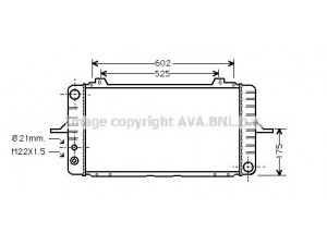 AVA QUALITY COOLING FD2157 radiatorius, variklio aušinimas 
 Aušinimo sistema -> Radiatorius/alyvos aušintuvas -> Radiatorius/dalys
V90AB8005AB, V90BB8005AA, V90BB8005AB
