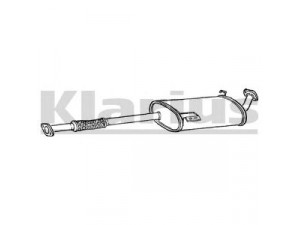 KLARIUS 250479 vidurinis duslintuvas 
 Išmetimo sistema -> Duslintuvas
5852994, 91153299, 5852994, 91153299