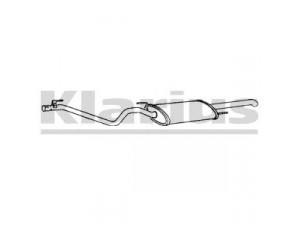 KLARIUS 260658 galinis duslintuvas 
 Išmetimo sistema -> Duslintuvas
1H0253609L, 1H5253609L, 1H0253609L
