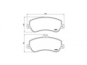 BREMBO P 50 086 stabdžių trinkelių rinkinys, diskinis stabdys 
 Techninės priežiūros dalys -> Papildomas remontas
0054204820, 0054206320, 0054209220