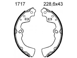 BSF 01717 stabdžių trinkelių komplektas
10Y12638Z