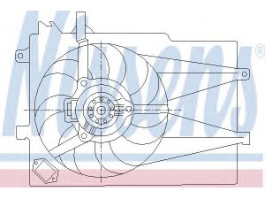NISSENS 85434 ventiliatorius, radiatoriaus 
 Aušinimo sistema -> Oro aušinimas
46826688, 46848916