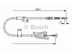 BOSCH 1 987 477 914 trosas, stovėjimo stabdys 
 Stabdžių sistema -> Valdymo svirtys/trosai
36530 BM700