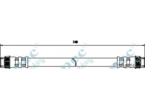 APEC braking HOS3019 stabdžių žarnelė 
 Stabdžių sistema -> Stabdžių žarnelės
7700804813, 7704001951