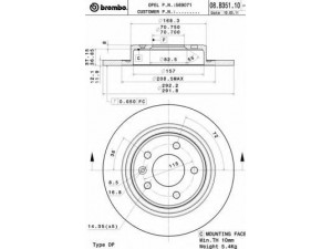 BREMBO 08.B351.11 stabdžių diskas 
 Stabdžių sistema -> Diskinis stabdys -> Stabdžių diskas
569071, 569075, 569085, 13502137