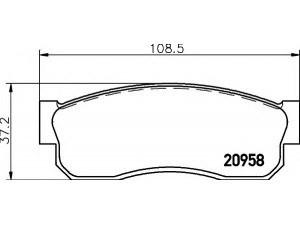 HELLA 8DB 355 006-081 stabdžių trinkelių rinkinys, diskinis stabdys 
 Techninės priežiūros dalys -> Papildomas remontas
DA06013A85000, 4106001A25, 4106001A85