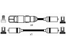 NGK 0961 uždegimo laido komplektas 
 Kibirkšties / kaitinamasis uždegimas -> Uždegimo laidai/jungtys
037 905 409 D, 037 905 409 D, 037 905 409 D
