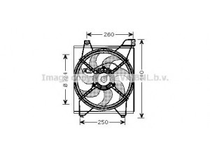 AVA QUALITY COOLING KA7515 ventiliatorius, radiatoriaus 
 Aušinimo sistema -> Oro aušinimas
252311G340, 253501G000, 253801G000