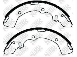 NiBK FN6721 stabdžių trinkelių komplektas