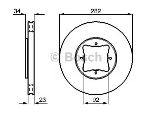 BOSCH 0 986 478 448 stabdžių diskas 
 Dviratė transporto priemonės -> Stabdžių sistema -> Stabdžių diskai / priedai
45251-SM4-G02, 45251-SN7-E50, GBD 90837