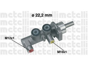 METELLI 05-0380 pagrindinis cilindras, stabdžiai 
 Stabdžių sistema -> Pagrindinis stabdžių cilindras
3495064, 558078