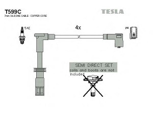 TESLA T599C uždegimo laido komplektas 
 Kibirkšties / kaitinamasis uždegimas -> Uždegimo laidai/jungtys
46469919, 46469920, 60564151