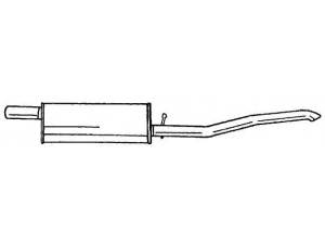 AKS DASIS SG40615 galinis duslintuvas 
 Išmetimo sistema -> Duslintuvas
852289
