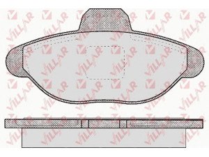 VILLAR 626.0483 stabdžių trinkelių rinkinys, diskinis stabdys 
 Techninės priežiūros dalys -> Papildomas remontas
46565733, 5892786, 71738134, 71770984