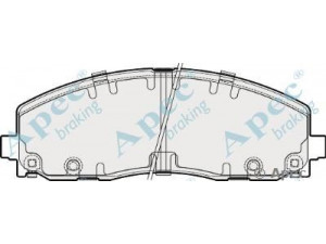 APEC braking PAD1880 stabdžių trinkelių rinkinys, diskinis stabdys 
 Techninės priežiūros dalys -> Papildomas remontas
68144163AA, 68144163AB, 68144163AC