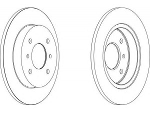 FERODO DDF267-1 stabdžių diskas 
 Stabdžių sistema -> Diskinis stabdys -> Stabdžių diskas
4320699J01