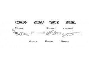 VENEPORTE 800425 išmetimo sistema 
 Išmetimo sistema -> Išmetimo sistema, visa
