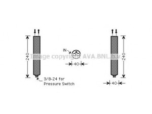 AVA QUALITY COOLING DND267 džiovintuvas, oro kondicionierius 
 Oro kondicionavimas -> Džiovintuvas
921306M000, 921311DA0A, 921311DJ0A