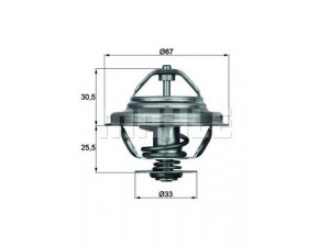 BEHR TX 27 71D termostatas, aušinimo skystis 
 Aušinimo sistema -> Termostatas/tarpiklis -> Thermostat
11531466174