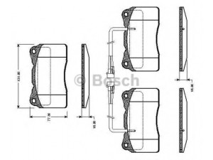 BOSCH 0 986 TB2 329 stabdžių trinkelių rinkinys, diskinis stabdys 
 Techninės priežiūros dalys -> Papildomas remontas
773363336, 77362226, 77362692, 77362722