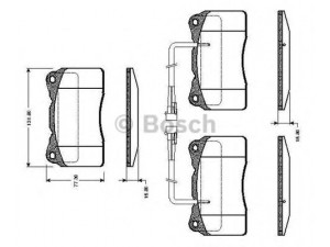 BOSCH 0 986 TB2 329 stabdžių trinkelių rinkinys, diskinis stabdys 
 Techninės priežiūros dalys -> Papildomas remontas
773363336, 77362226, 77362692, 77362722